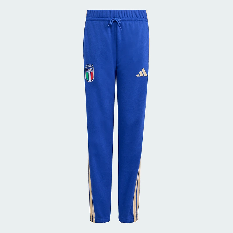 Pantalon adidas Alphaskin bleu pour jeunes, équipe nationale d'Italie, FIFA x Coupe du Monde