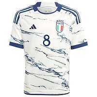 Youth adidas Jorginho White Italy National Team 2023 Away - Replica Player Jersey