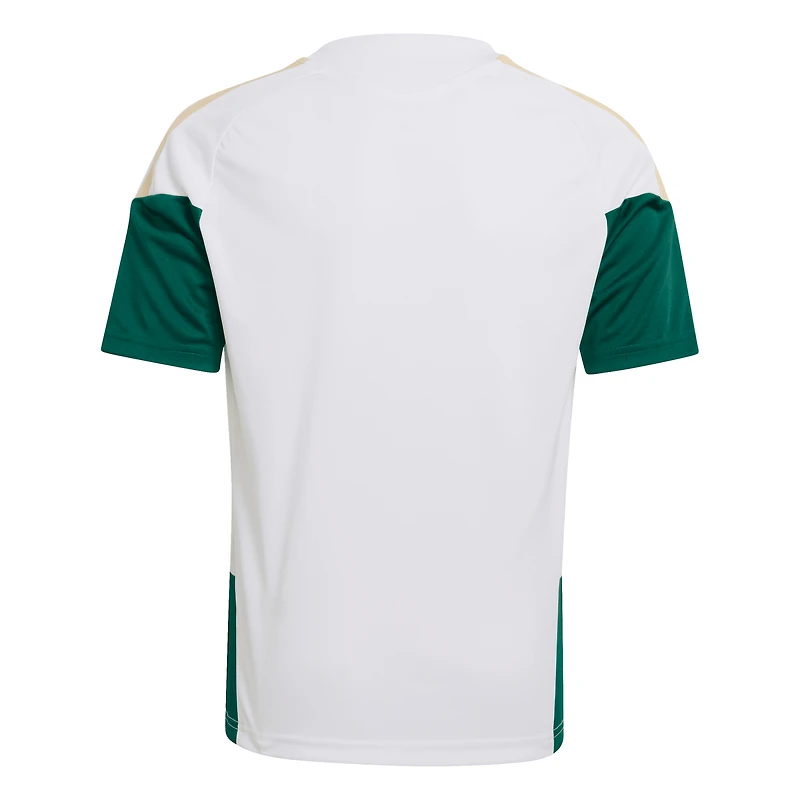 Maillot d'entraînement blanc adidas pour jeunes de l'équipe nationale d'Italie FIFA x Coupe du Monde 2026 Tiro