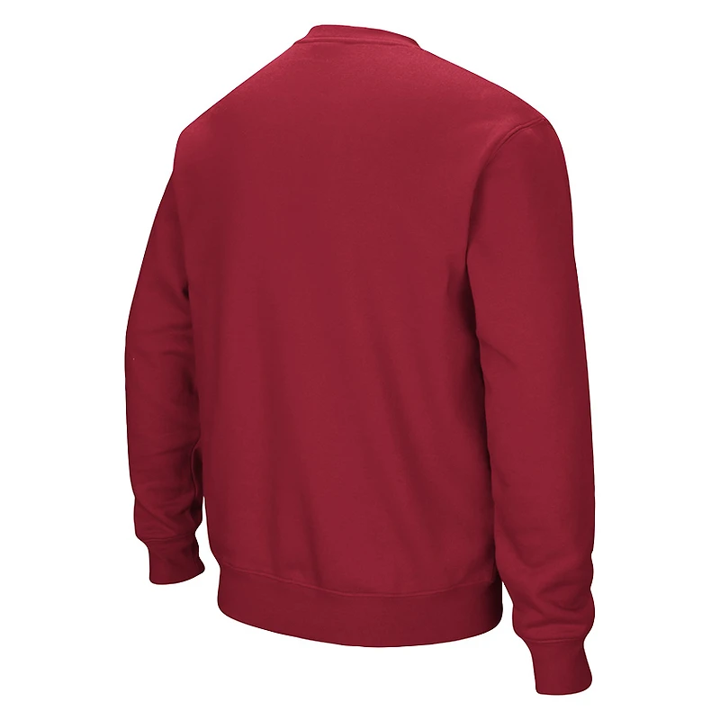 Sweat-shirt à capuche avec logo et arche Indianapolis IU Colosseum Crimson pour homme