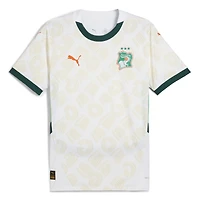Men's Puma White Ivory Coast National Team 2025 Away Replica Jersey