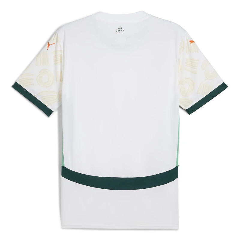 Men's Puma White Ivory Coast National Team 2025 Away Replica Jersey