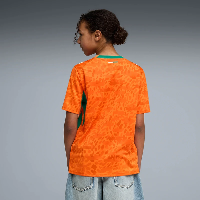 Youth Puma Orange Ivory Coast National Team 2026 Home Replica Jersey
