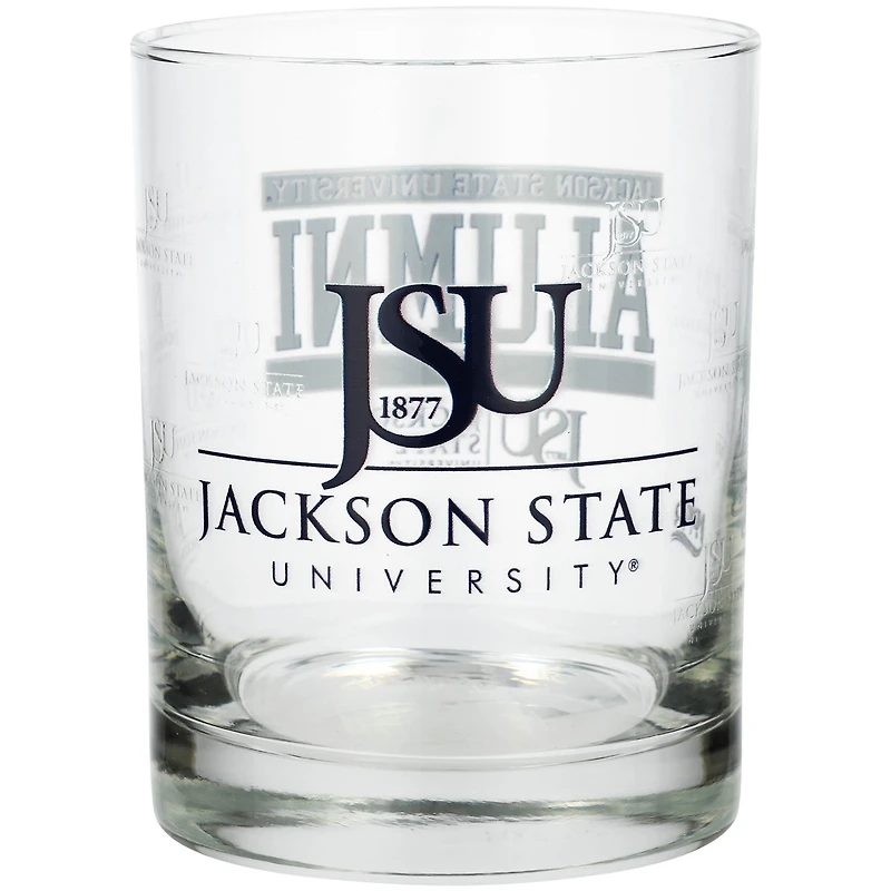 Jackson State Tigers 14oz. Verre à roches d'anciens élèves