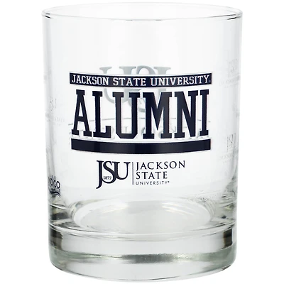 Jackson State Tigers 14oz. Verre à roches d'anciens élèves