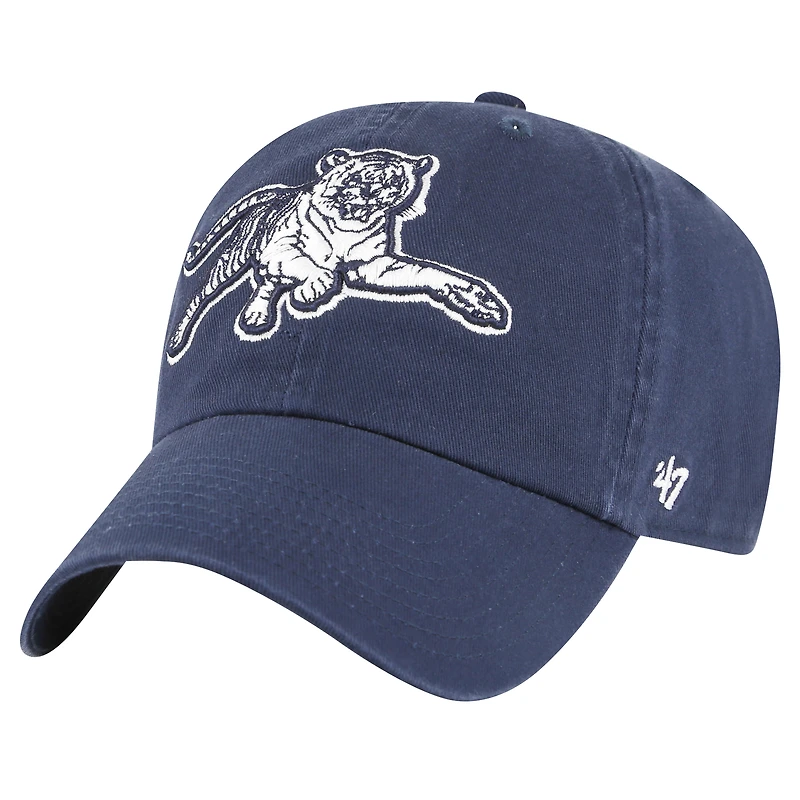 Men's '47 Navy Jackson State Tigers Side & Back Clean Up Adjustable Hat
