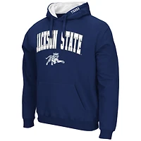 Sweat à capuche Colosseum Navy Jackson State Tigers pour homme, avec logo et arche.