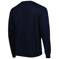 Men's Colosseum Navy Jackson State Tigers Arch Over Logo Pullover Sweatshirt