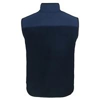 Men's Cutter & Buck  Navy Jackson State Tigers Big Tall Cascade Eco Sherpa Fleece Full-Zip Vest