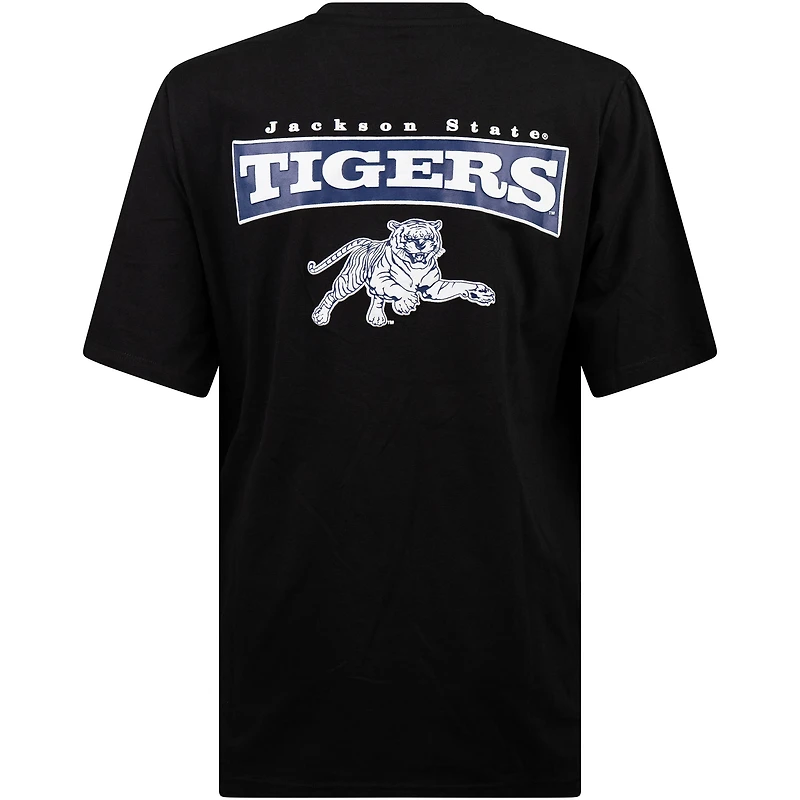 T-shirt FISLL noir avec applique des Jackson State Tigers pour hommes