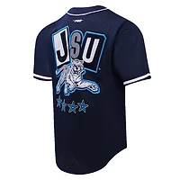Men's Pro Standard Navy Jackson State Tigers Homecoming Mesh Button-Down Shirt