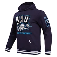 Men's Pro Standard Navy Jackson State Tigers Homecoming Ribbed Fleece Pullover Hoodie