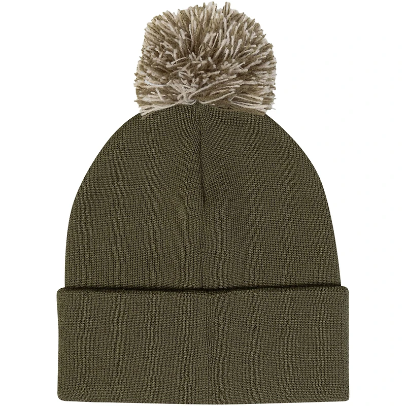 Under Armour pour homme - Bonnet en tricot à revers vert Jackson State Tigers Freedom Collection avec pompon