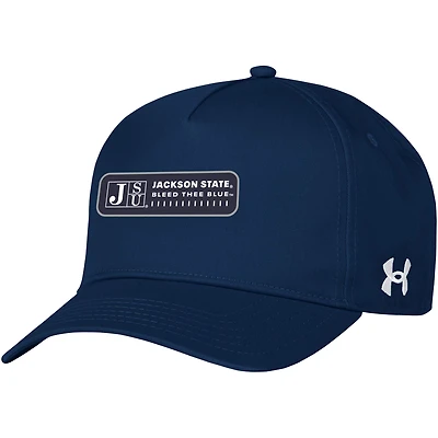 Casquette ajustable Under Armour Jackson State Tigers 2023 Sideline pour homme, bleu marine