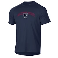 Men's Under Armour Navy Jackson State Tigers 2023 Sideline Performance Raglan T-Shirt