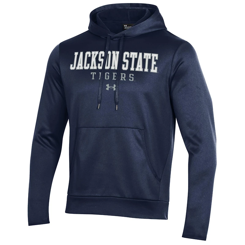 Men's Under Armour Navy Jackson State Tigers All Day Fleece Pullover Hoodie