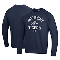 Men's Under Armour Navy Jackson State Tigers All Day Fleece Pullover Sweatshirt