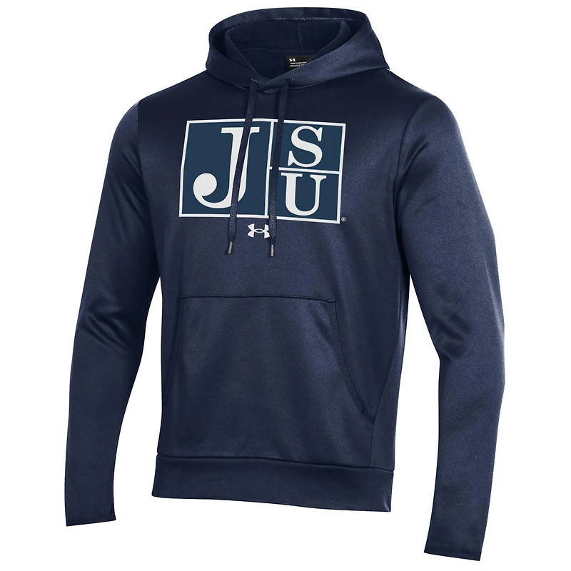 Men's Under Armour Navy Jackson State Tigers Team All Day Fleece Pullover Hoodie
