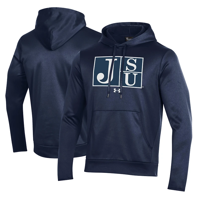 Sweat à capuche en polaire bleu marine Jackson State Tigers Team All Day pour homme Under Armour