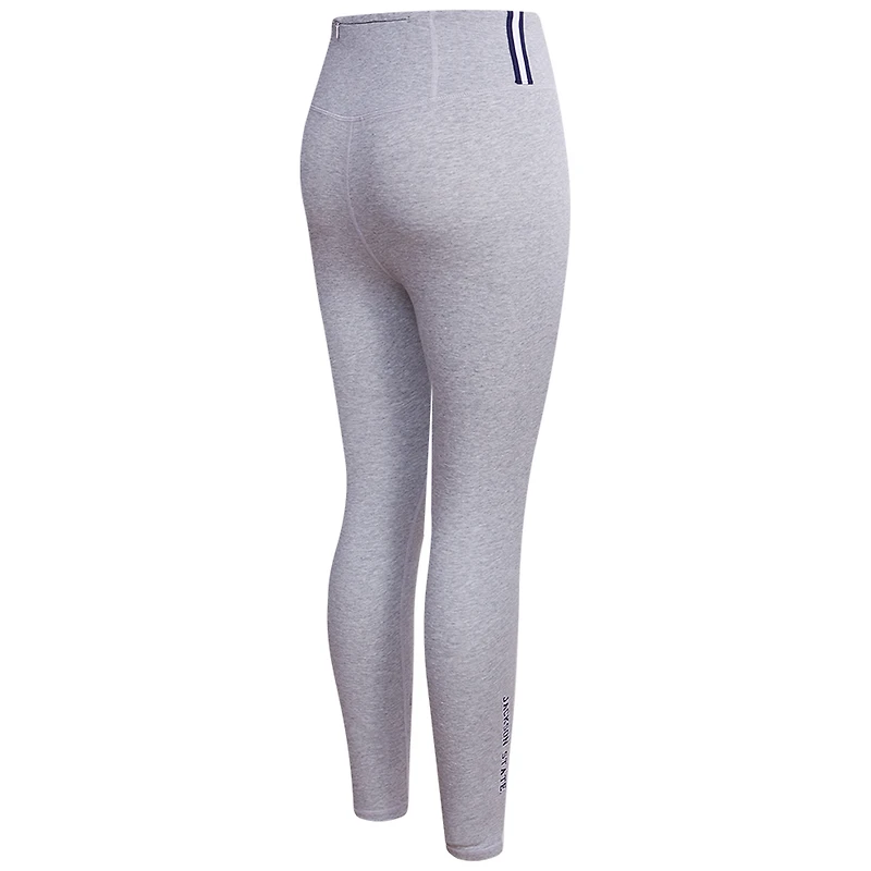 Legging en jersey classique à 3 coups Jackson State Tigers gris chiné pour femme