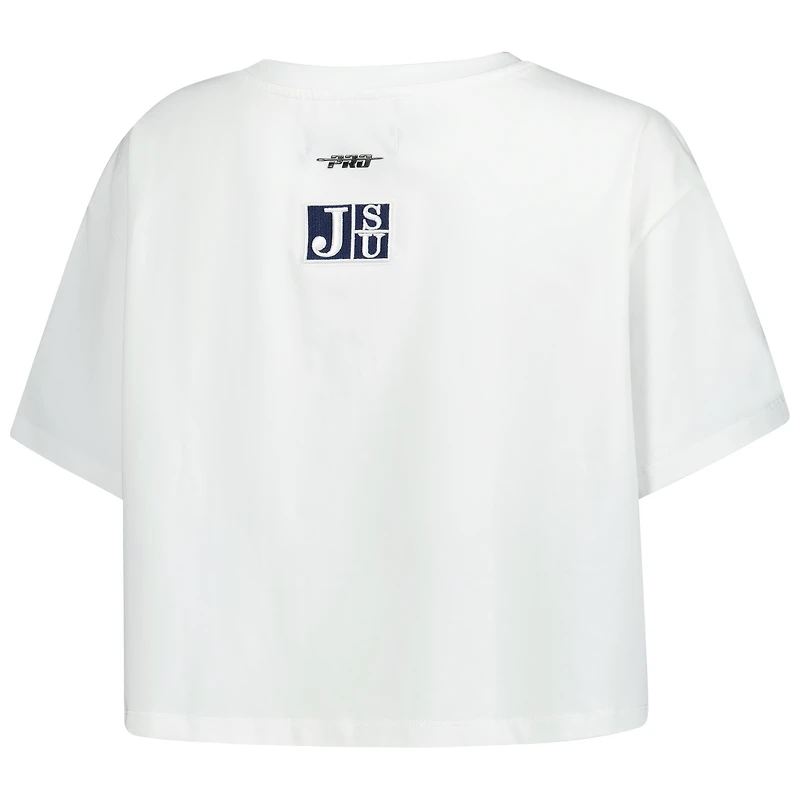 T-shirt court classique à trois coups des Jackson State Tigers Pro Standard pour femme, blanc