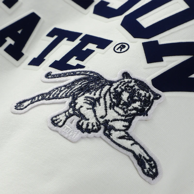 T-shirt court classique à trois coups des Jackson State Tigers Pro Standard pour femme, blanc