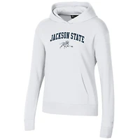 Women's Under Armour White Jackson State Tigers All Day Pullover Hoodie