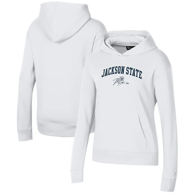 Women's Under Armour White Jackson State Tigers All Day Pullover Hoodie