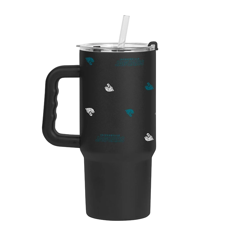 Gobelet à revêtement en poudre Step and Repeat de 24 oz des Jaguars de Jacksonville