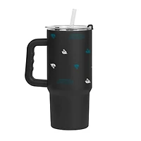 Gobelet à revêtement en poudre Step and Repeat de 24 oz des Jaguars de Jacksonville