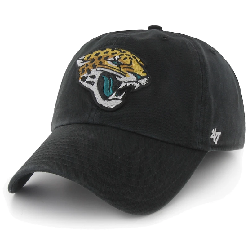 '47 Brand Jacksonville Jaguars New Logo Clean-Up Adjustable Slouch Hat - Black