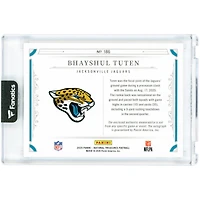 Bhayshul Tuten Jacksonville Jaguars Autographed 2025 Panini National Treasures Dual-Color RPA #186 #21/49 Rookie Card