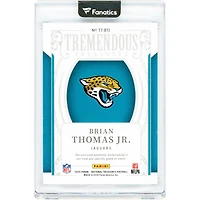 Carte Brian Thomas Jr. Jacksonville Jaguars 2025 Panini National Treasures Jumbo Dual-Color Relic Gold #TT-BTJ #5/10