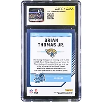 Brian Thomas Jr. Jacksonville Jaguars Autographed 2024 Panini Donruss Optic #214 CGC Authenticated /10 Rookie Card
