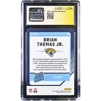 Carte de recrue autographiée de Brian Thomas Jr. (Jaguars de Jacksonville) - Panini Donruss Optic 2024 n° 214, authentifiée par CGC (note 9,5/10)