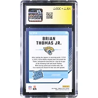 Brian Thomas Jr. Jacksonville Jaguars Autographed 2024 Panini Donruss Optic #214 CGC Fanatics Witnessed Authenticated 10/10 Rookie Card