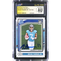 Brian Thomas Jr. Jacksonville Jaguars Autographed 2024 Panini Donruss Optic #214 CGC Fanatics Witnessed Authenticated Auto 10 Rookie Card