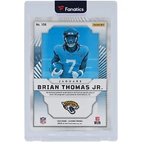 Brian Thomas Jr. Jacksonville Jaguars Autographed 2024 Panini Illusions FOTL First Impressions Material Relic Autograph #108 #18/49 Rookie Card