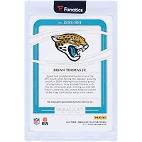 Brian Thomas Jr. Jacksonville Jaguars Autographié 2024 Panini Immaculate Collection Rookie Shadowbox Sigs #IRSS-BRJ #39/49 Carte Rookie