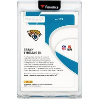 Brian Thomas Jr. Jacksonville Jaguars Autographed 2024 Panini Immaculate Collection Tri-Color RPA #103 #17/99 Rookie Card