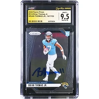 Carte de recrue autographiée de Brian Thomas Jr. (Jaguars de Jacksonville), Panini Prizm 2024 n° 314, authentifiée par CGC (note 9,5/10).
