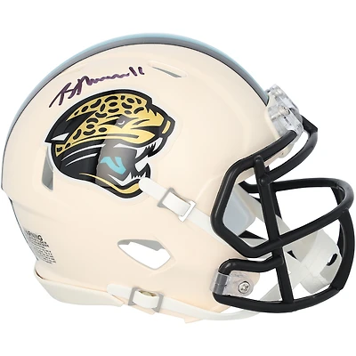 Casque miniature rétro Riddell Speed autographié par Brian Thomas Jr. des Jaguars de Jacksonville