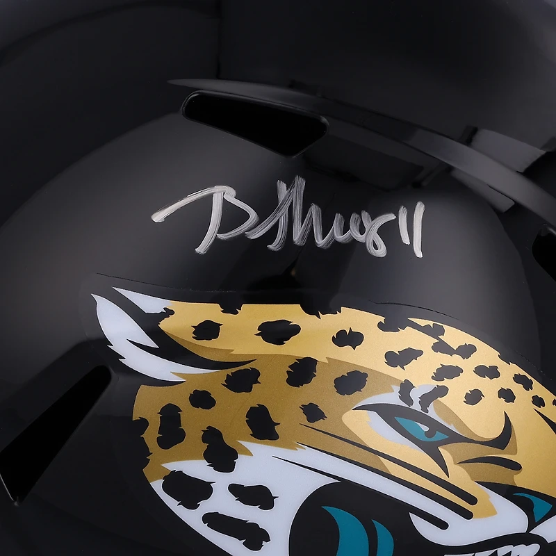 Casque réplique autographié Riddell Speed ​​de Brian Thomas Jr. Jacksonville Jaguars