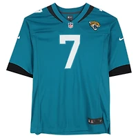 Maillot de match Nike turquoise autographié par Brian Thomas Jr. des Jaguars de Jacksonville