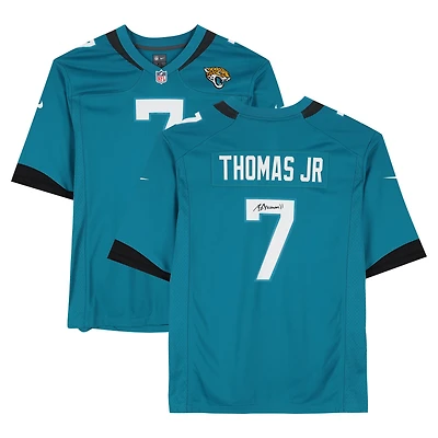 Brian Thomas Jr. Jacksonville Jaguars Autographed Teal Nike Game Jersey