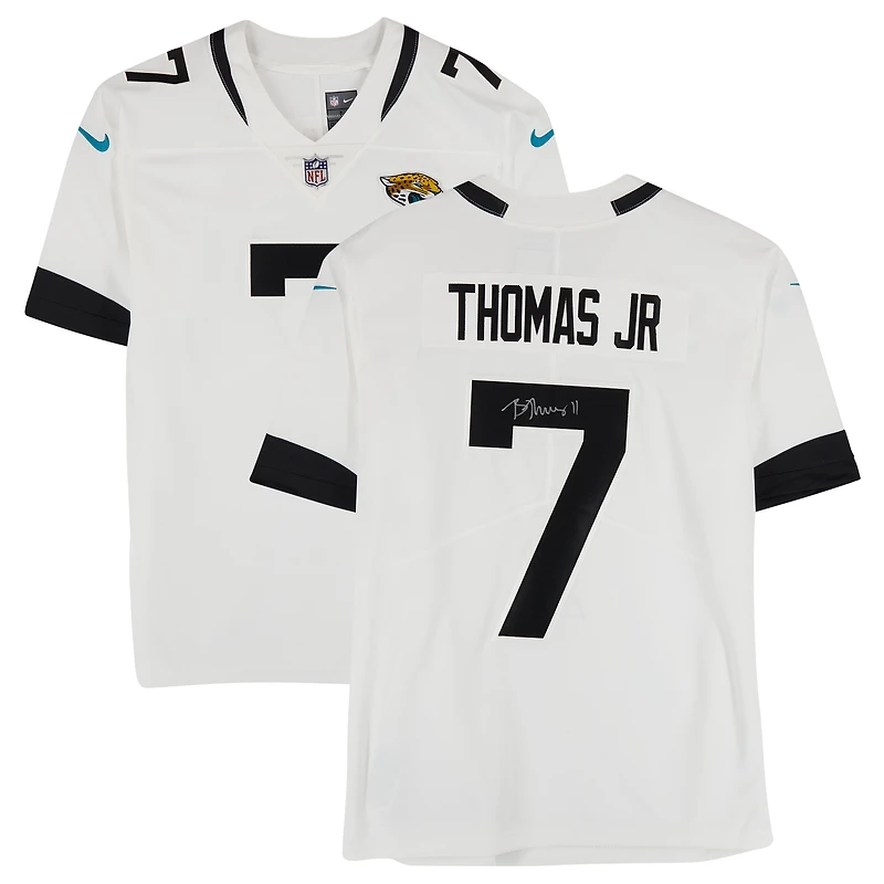 Brian Thomas Jr. Jacksonville Jaguars Autographed White Nike Limited Jersey