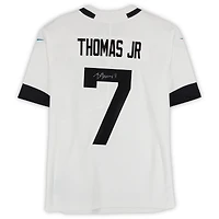 Maillot Nike blanc dédicacé par Brian Thomas Jr. Jacksonville Jaguars