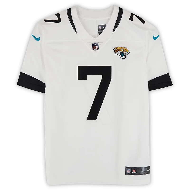 Maillot Nike blanc dédicacé par Brian Thomas Jr. Jacksonville Jaguars