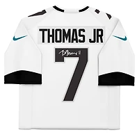 Maillot Nike blanc dédicacé par Brian Thomas Jr. Jacksonville Jaguars