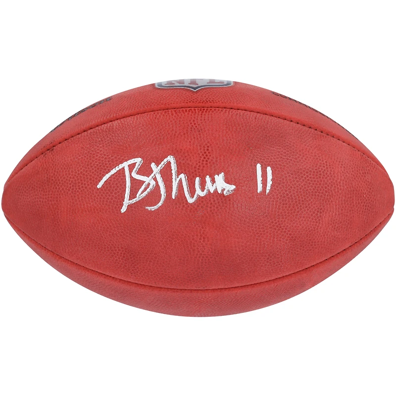 Ballon de football Wilson Duke en couleur autographié par Brian Thomas Jr. Jacksonville Jaguars